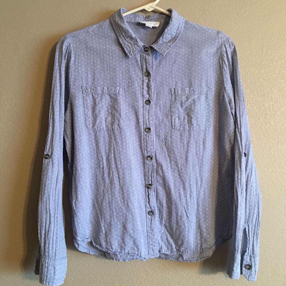 En Creme Chambray Button Down